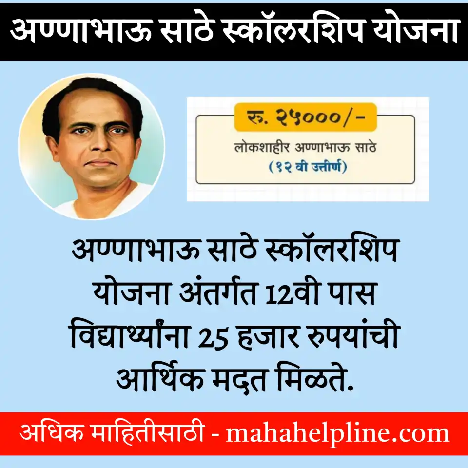 Lokshahir Annabhau Sathe Scholarship