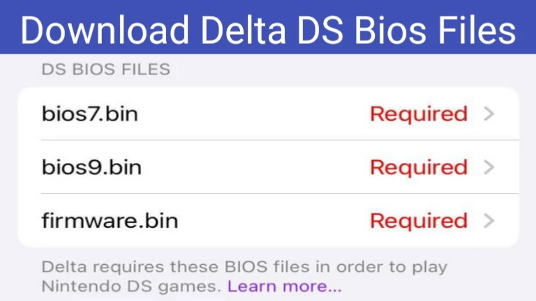 Delta DS Bios Files